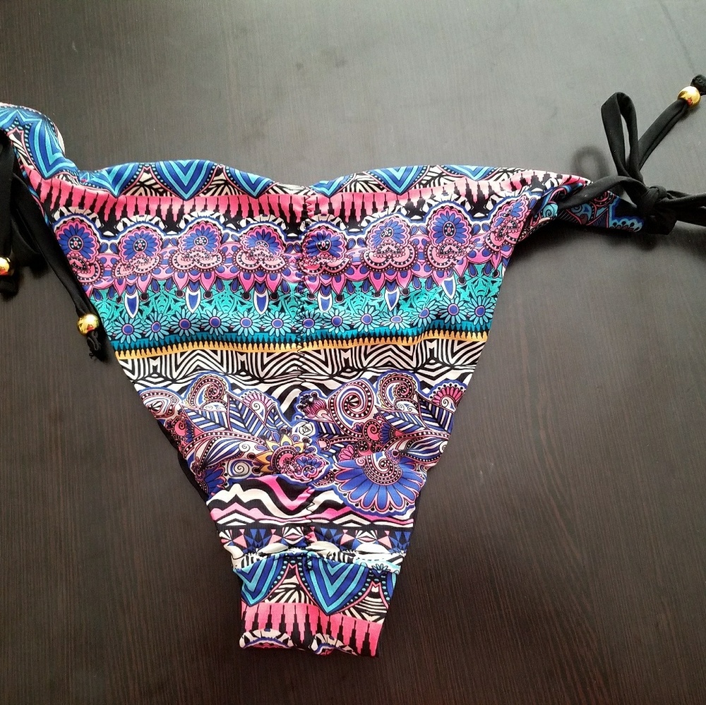 Sale! Red Carter Bikini Bottoms Reversible S - Picture 3 of 4